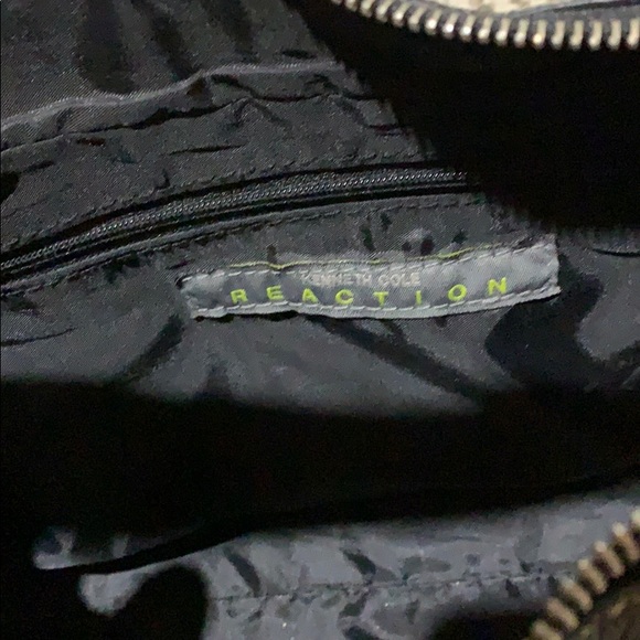 KC REACTION black nylon bag with leather trim - Picture 6 of 10